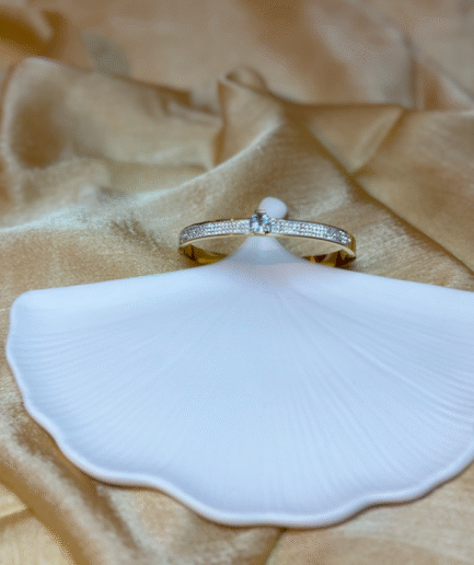 Gold Silver Tektaş Çelik Bileklik